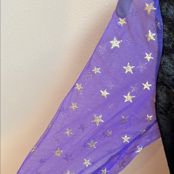 Chasing Fireflies Purple and Black Starry Witch Costume with Hat - Picture 5 of 6